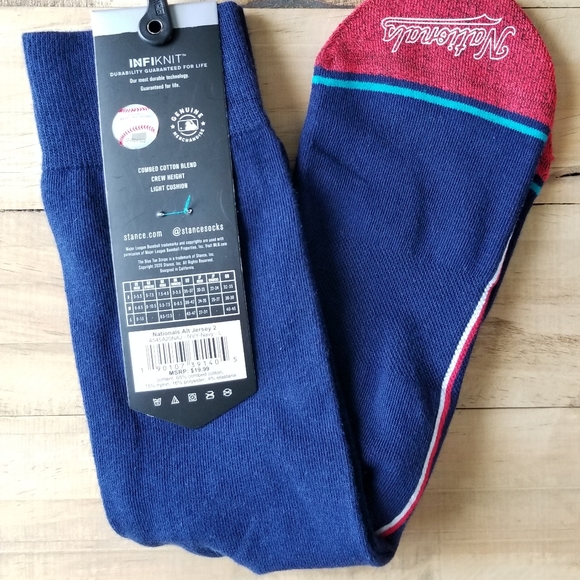 STANCE InfiKnit MLB Nationals Socks Men - Picture 2 of 4